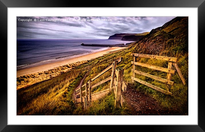 Gateway to Cattersty Sands Framed Mounted Print by Cass Castagnoli