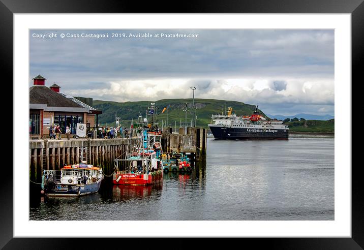 Oban, Scotland Framed Mounted Print by Cass Castagnoli