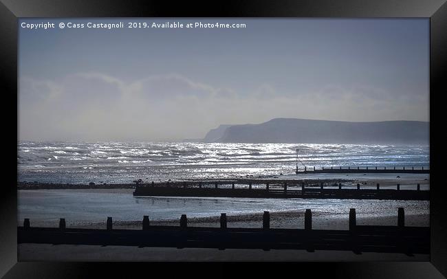 Redcar Blue Framed Print by Cass Castagnoli