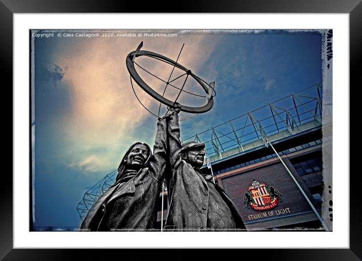 Sunderland AFC - To the fans Framed Mounted Print by Cass Castagnoli