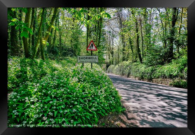 Shorwell Shute Isle Of Wight Framed Print by Wight Landscapes