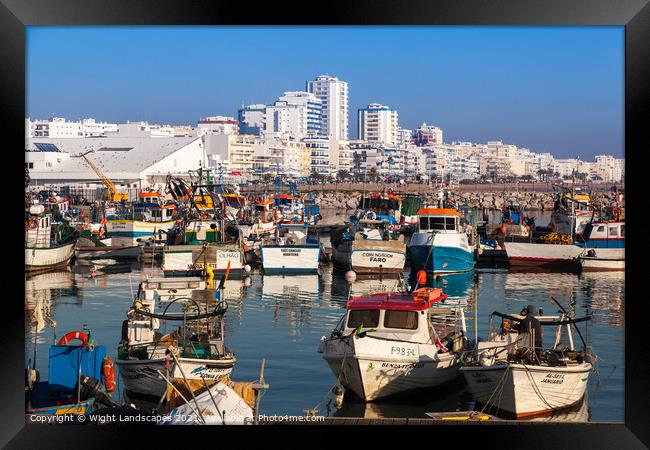 Porto de Pesca Quarteira Algarve Portugal Framed Print by Wight Landscapes