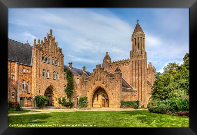 Quarr Abbey Isle Of Wight Framed Print by Wight Landscapes