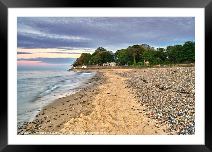 Appley Beach Isle Of Wight Framed Mounted Print by Wight Landscapes