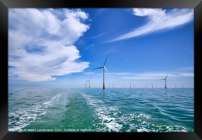 Kentish Flats Offshore Wind Farm Framed Print by Wight Landscapes