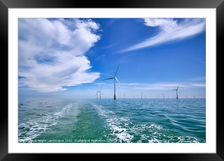 Kentish Flats Offshore Wind Farm Framed Mounted Print by Wight Landscapes