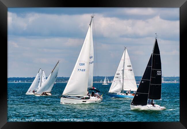 Cowes Classic Week Framed Print by Wight Landscapes