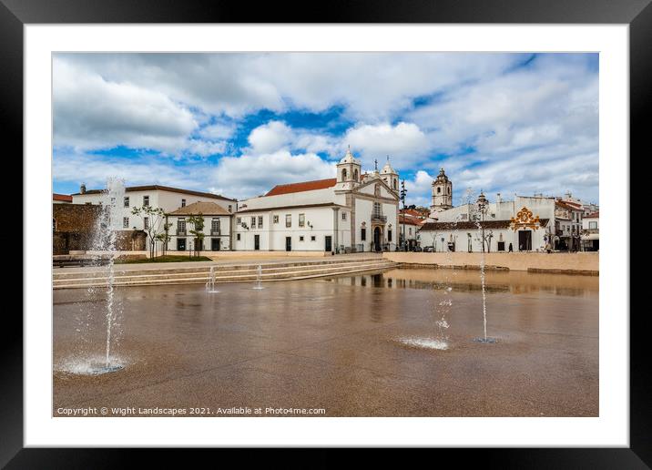 Plaza Lagos Framed Mounted Print by Wight Landscapes