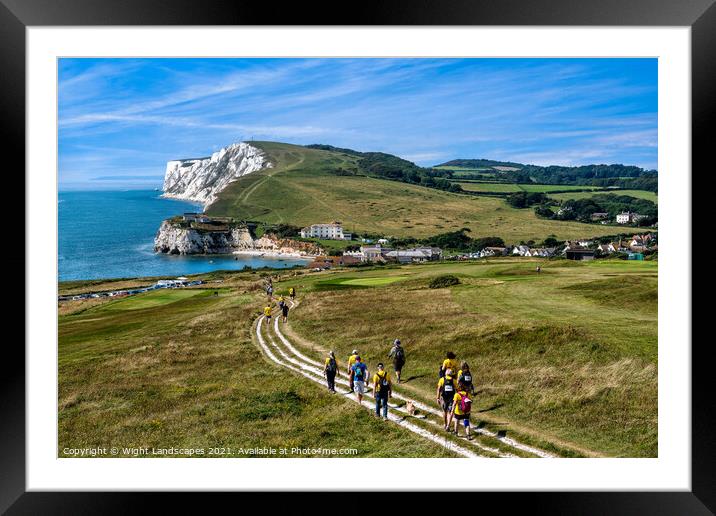 Walk The Wight Framed Mounted Print by Wight Landscapes