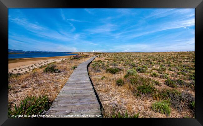 Ilha Deserta Faro Framed Print by Wight Landscapes