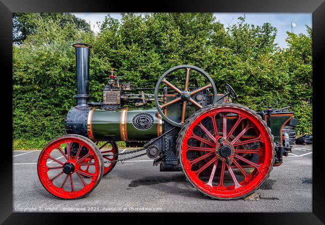 Steam Traction Engine Framed Print by Wight Landscapes