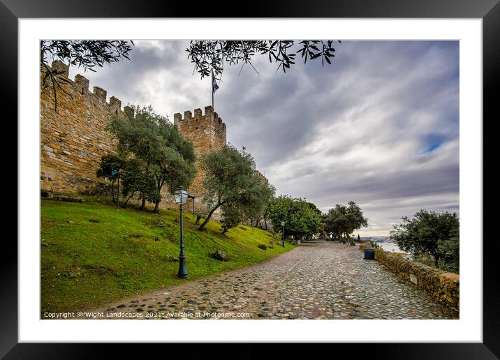 Castelo de S. Jorge Lisbon Framed Mounted Print by Wight Landscapes