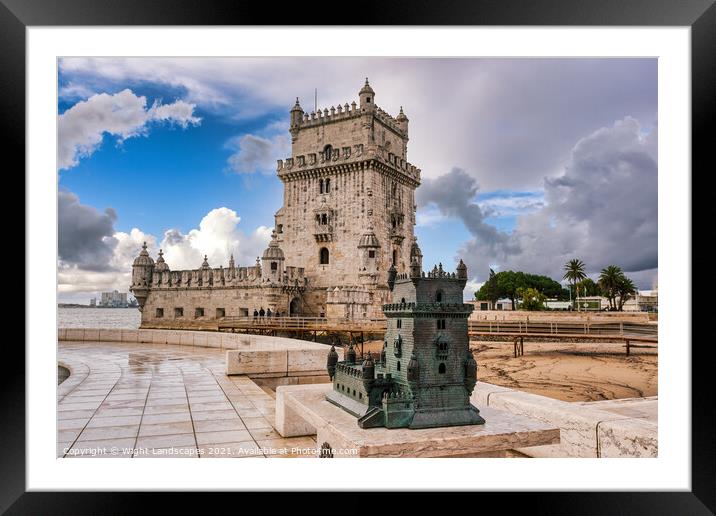 Torre de Belem Lisbon Framed Mounted Print by Wight Landscapes