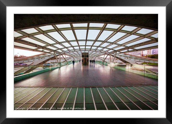 Oriente Station Walkway Framed Mounted Print by Wight Landscapes