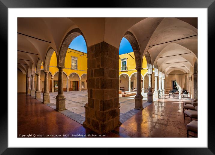 Convent Cloisters Tavira Framed Mounted Print by Wight Landscapes