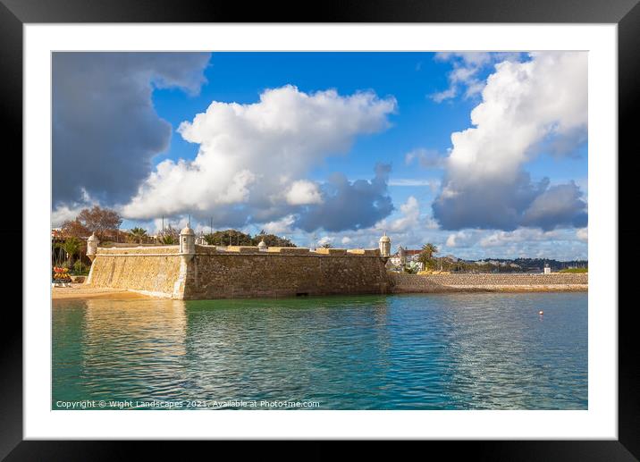 Fort Ponta Bandeira Lagos Framed Mounted Print by Wight Landscapes