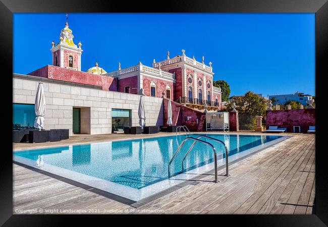 Pool Of The Pousada Palacio Estoi  Framed Print by Wight Landscapes