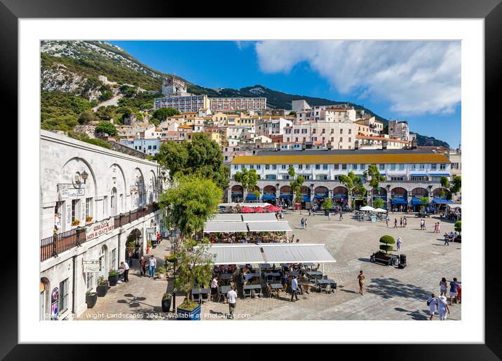 Casemates Square Gibraltar Framed Mounted Print by Wight Landscapes