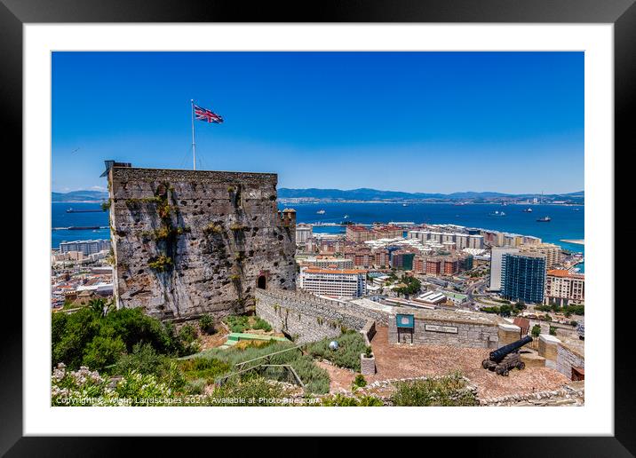 Castle Of The Moors Framed Mounted Print by Wight Landscapes