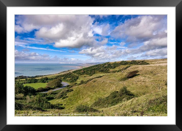 Blackgang Isle Of Wight. Framed Mounted Print by Wight Landscapes