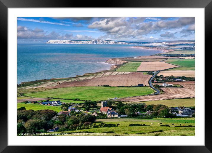 South Wight Viewpoint Framed Mounted Print by Wight Landscapes