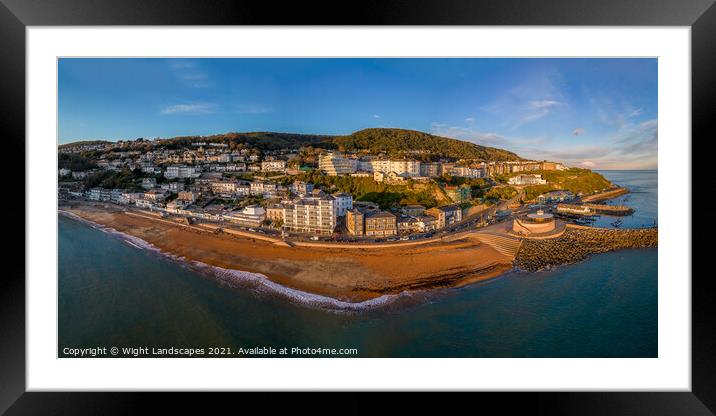 Ventor Isle Of Wight Panorama Framed Mounted Print by Wight Landscapes