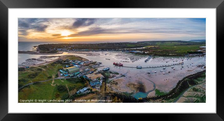 Bembridge Harbour Isle Of Wight Framed Mounted Print by Wight Landscapes