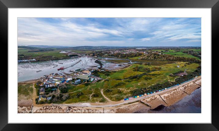 St Helens Duver Framed Mounted Print by Wight Landscapes