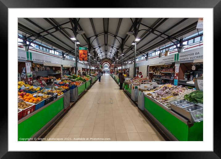 Loule Market Interior Framed Mounted Print by Wight Landscapes