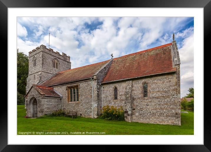 St Andrews Church Framed Mounted Print by Wight Landscapes