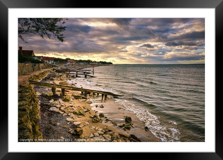 Seaview Isle Of Wight Framed Mounted Print by Wight Landscapes