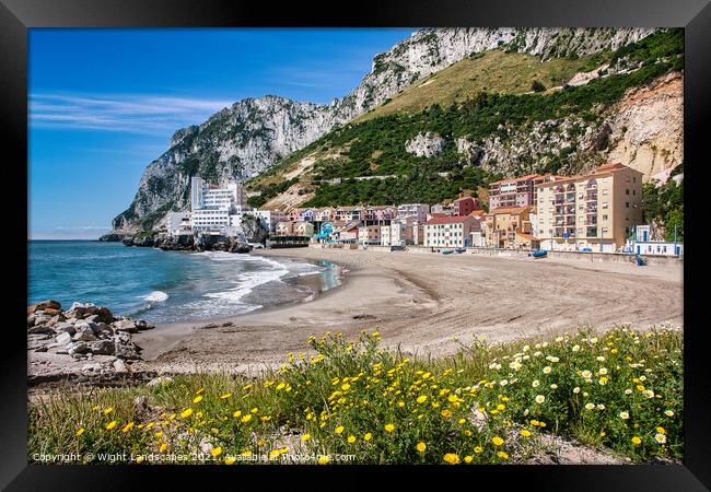 Catalan Bay Gibraltar Framed Print by Wight Landscapes