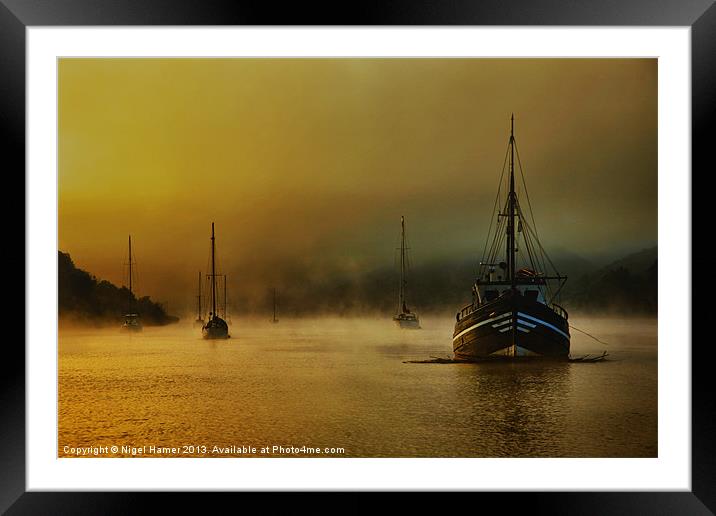Carina In The Mist Framed Mounted Print by Wight Landscapes
