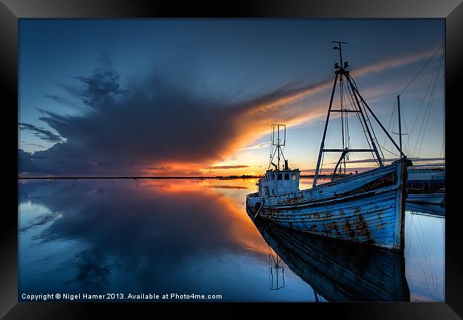 Guided By The Light Framed Print by Wight Landscapes