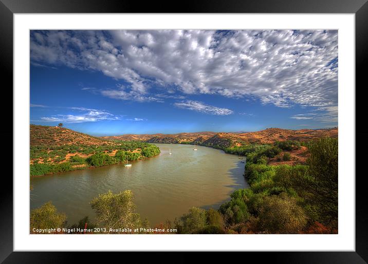 Rio Guadiana Framed Mounted Print by Wight Landscapes