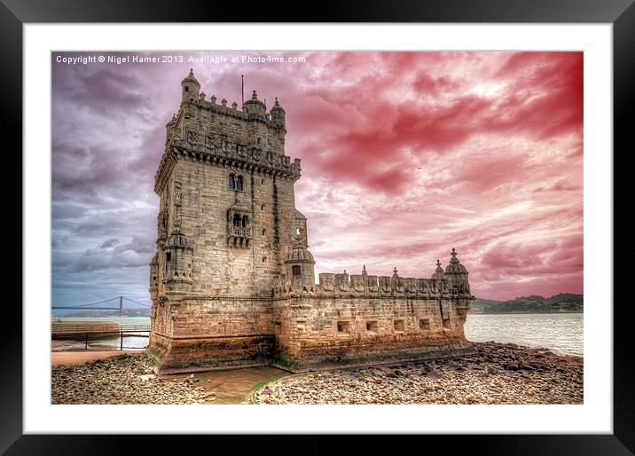 Tower of Belem Framed Mounted Print by Wight Landscapes