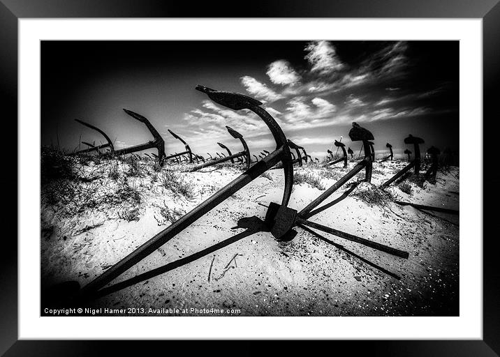 Anchor Cemetery Framed Mounted Print by Wight Landscapes