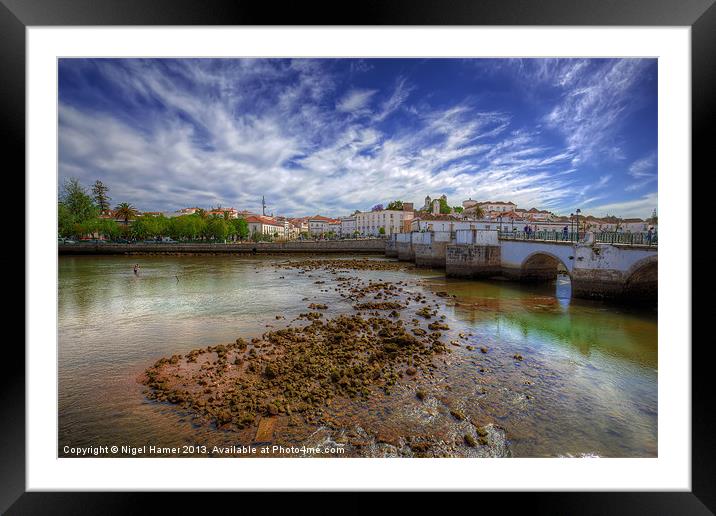 Tavira Rio Galao Framed Mounted Print by Wight Landscapes