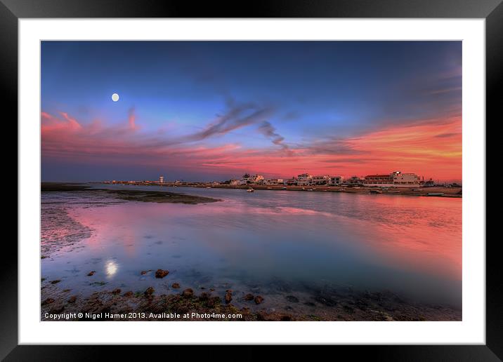 Ilha de Faro Sunset Framed Mounted Print by Wight Landscapes