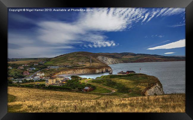 Freshwater Bay IOW Framed Print by Wight Landscapes