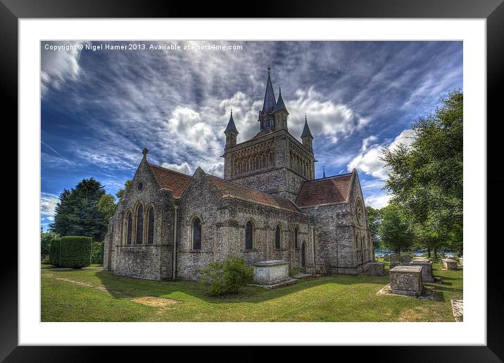 St Mildreds Church IOW Framed Mounted Print by Wight Landscapes