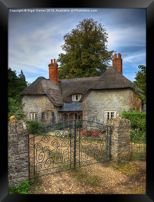 Keys Lodge Cottage Framed Print by Wight Landscapes