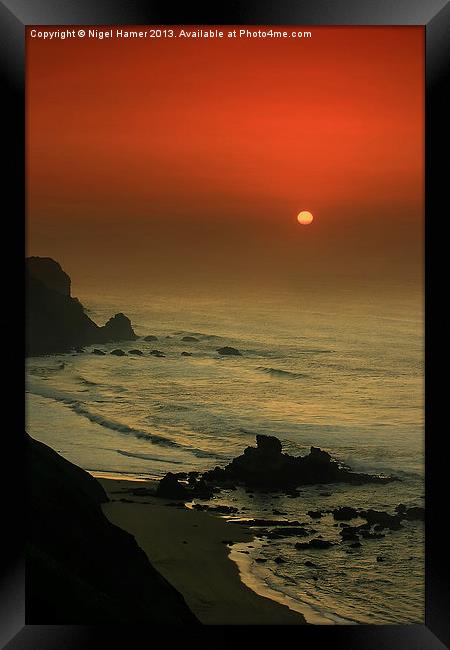 Castelejo Beach Sunset Framed Print by Wight Landscapes