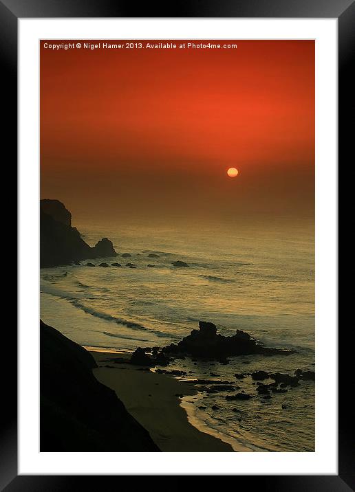 Castelejo Beach Sunset Framed Mounted Print by Wight Landscapes