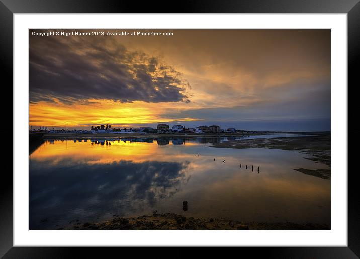 Ilha da Faro Sunset Framed Mounted Print by Wight Landscapes