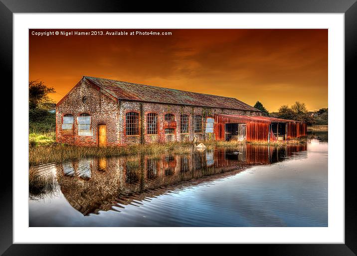 Waterworld Framed Mounted Print by Wight Landscapes