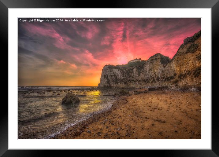 Freshwater Redoubt Sunset Framed Mounted Print by Wight Landscapes