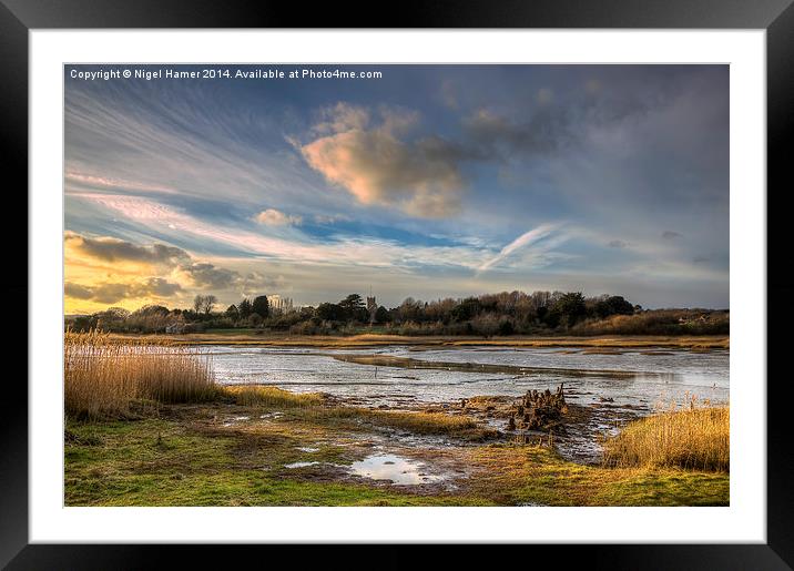Over The Yar To Freshwater Framed Mounted Print by Wight Landscapes