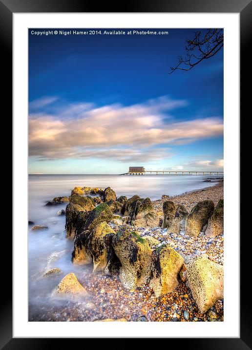 Bembridge Beach Framed Mounted Print by Wight Landscapes