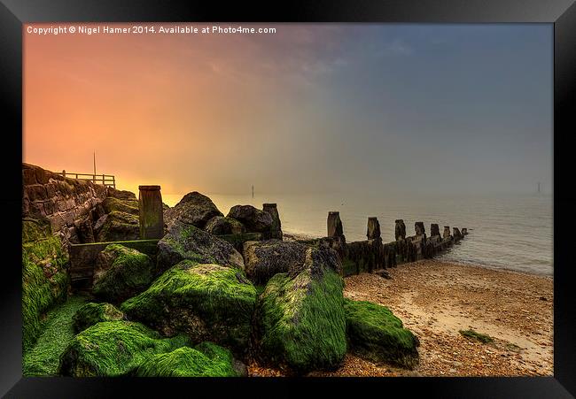 Foggy Fishbourne IOW Framed Print by Wight Landscapes